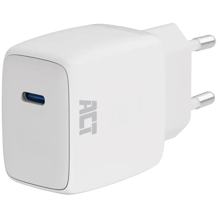 ACT Connectivity USB-C Lader 35W met Power Delivery PPS en GaNFast (Wit)