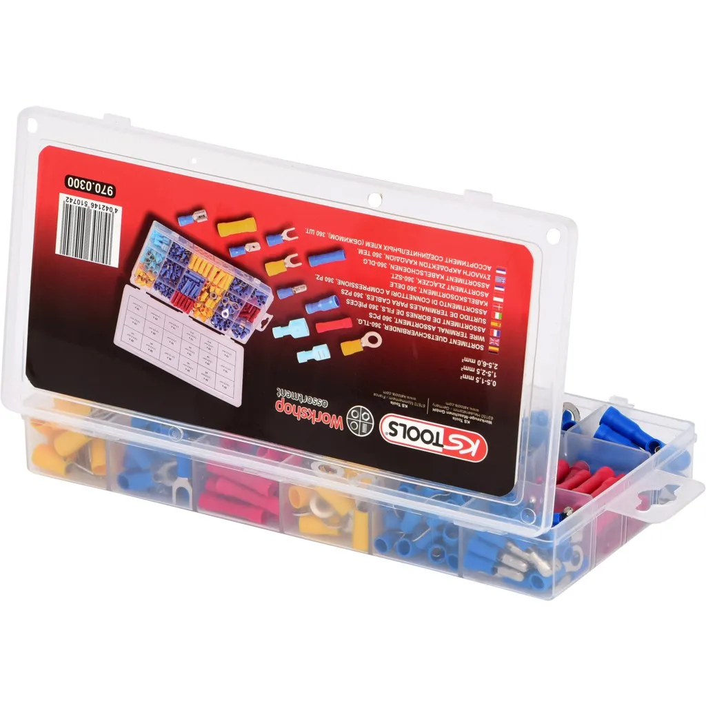Assortiment stootverbinders, 360-dlg