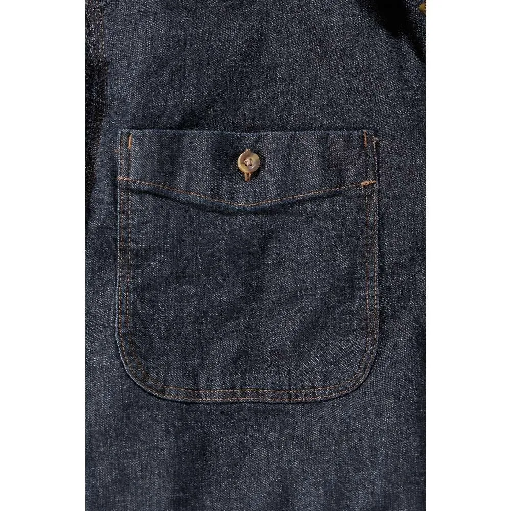 Blouse Carhartt Men L/S Rugged Flex Patten Denim Shirt Rotary Rinse