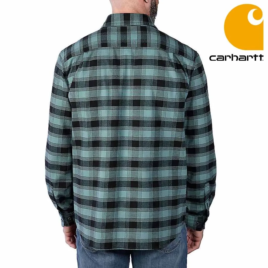 Carhartt Rugged Flex Midweight Flannel Plaid Sea Pine Gevoerd Overhemd Heren