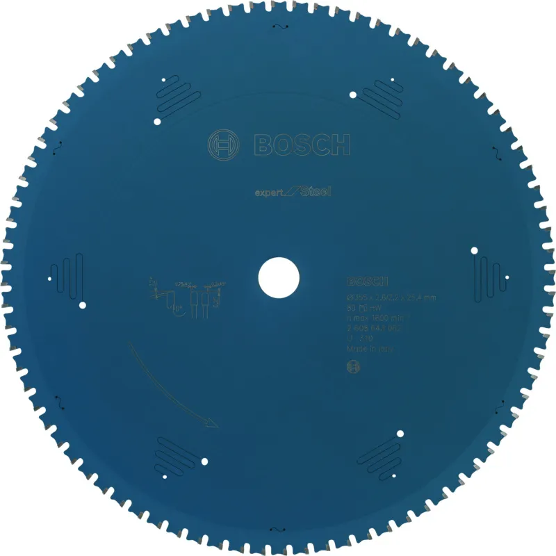 Cirkelzaagblad Expert for Steel, 355 x 25,4 x 2,6 mm, 80 T