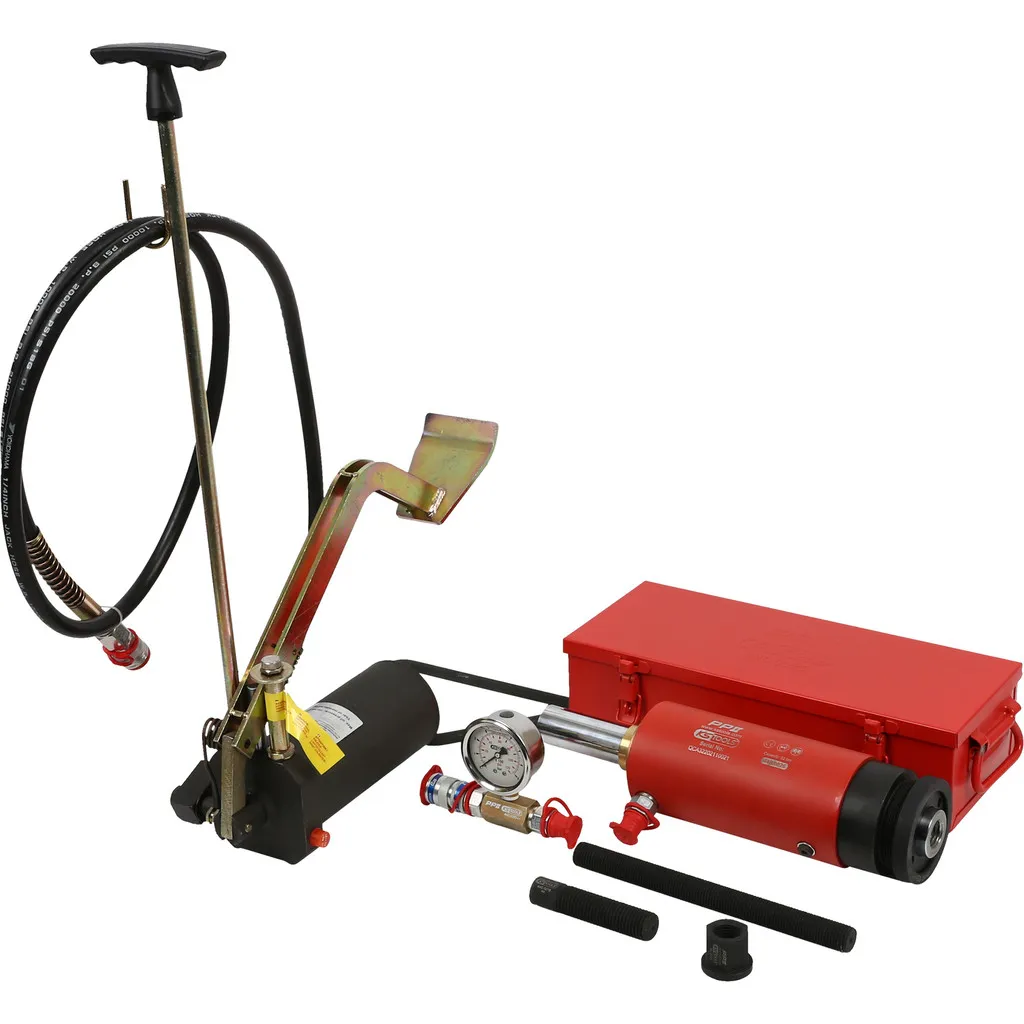 Hydraulische eenheid 32t, met hydraulische pomp en manometer, 11-dlg