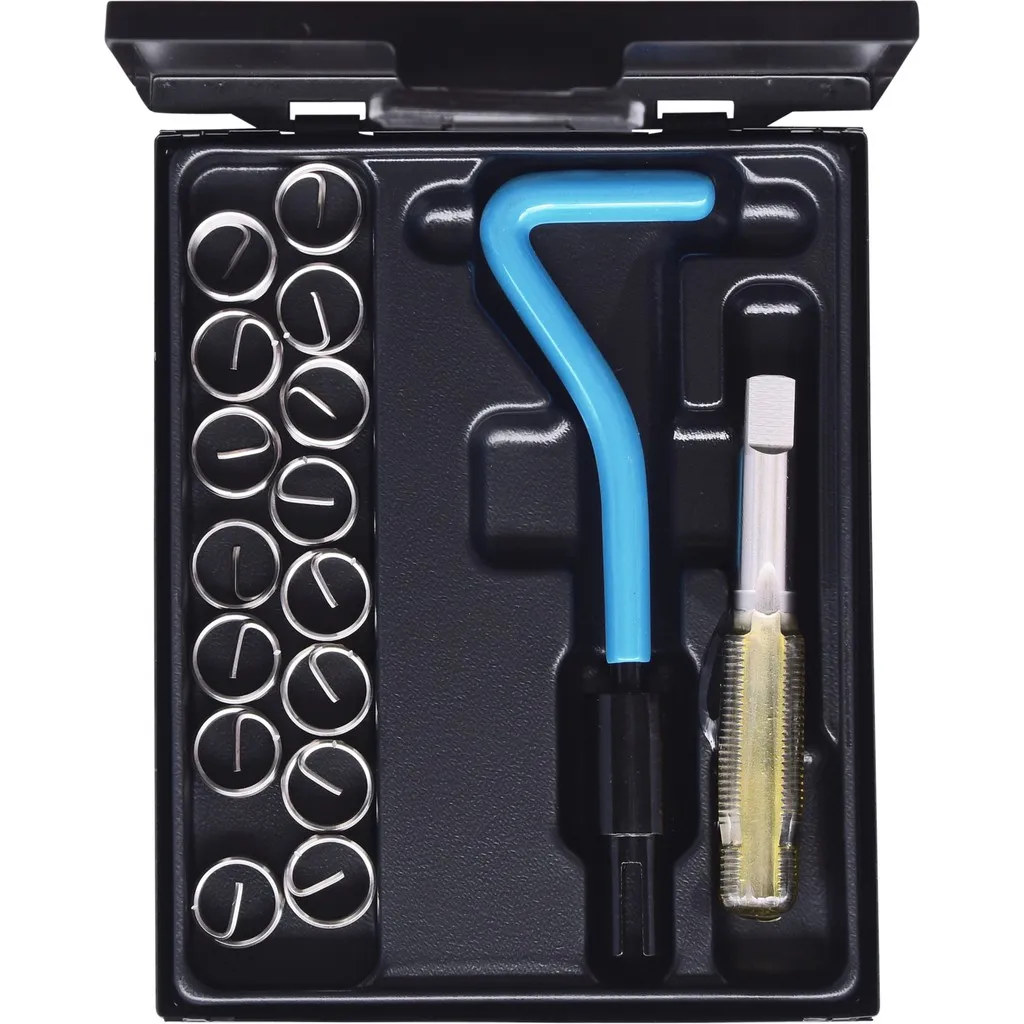 Nirostaal schroefdraad reparatieset v.bougiegat-draad M14x1, 25mm, 17-dlg