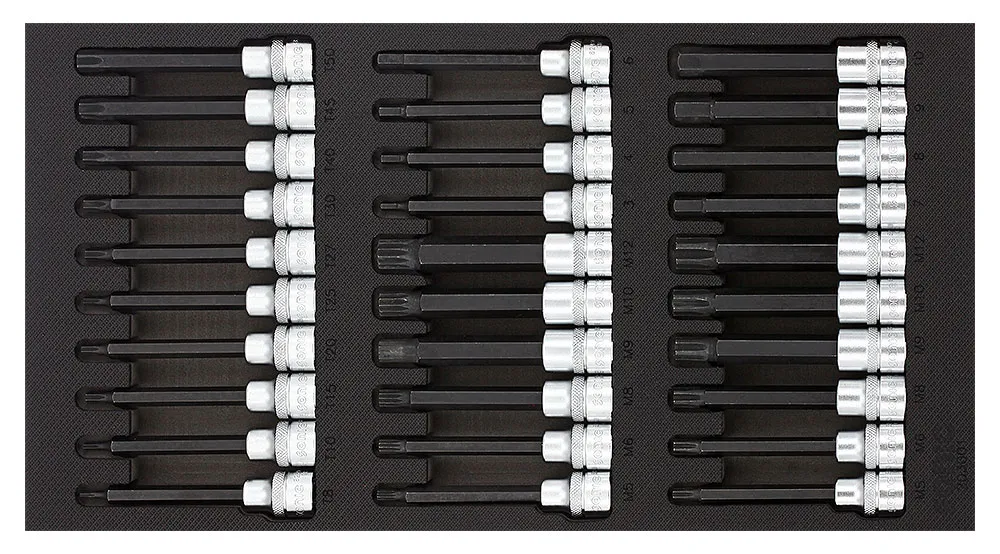 SONIC 203001 Dop- en bitdopset inbus/torx 3/8“ 30-dlg. SFS 1/3