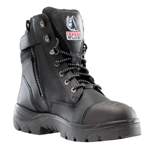 Steel Blue Southern Cross Werkschoen S3 met Rits GraphTEC™ Tpu Zwart - maat 39