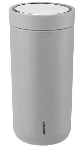 Thermosbeker Stelton To Go Click Soft Light Grey 0,4 L