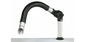 Zuigarmsysteem DN50 Flex voor tafelmontage, 1 scharnier, wit, 700 mm